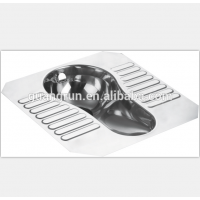 Stainless Steel 304 Squatting Pan With Flushing For Bullet Train GR-004