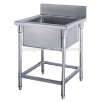 Restaurant Used Free-standing Heavy-duty Commercial Stainless Steel Kitchen Sink GR-300B