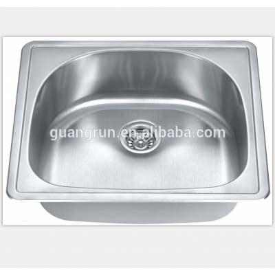 Turkey Market Stainless Steel Single Bowl Vegetable Kitchen Sink GR-2522B