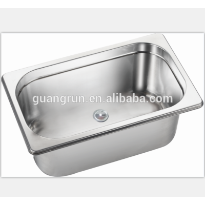 Stainless steel single bowl water trough oulin sink GR- 568