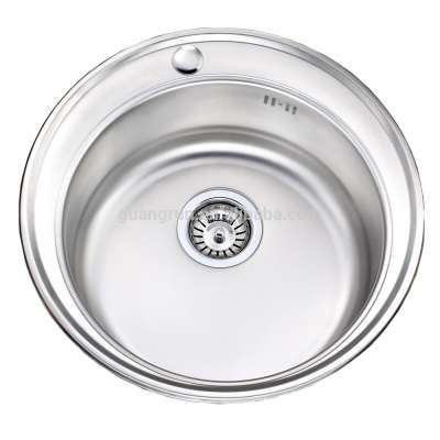 Stainless Steel Single Bowl Round Hand Wash Kitchen Sink