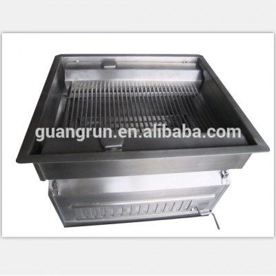 Out Door Portable Stainless Steel Charcoal Barbecue Grill and Oven