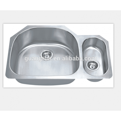 Italy Style Stainless Steel Double Bowl Undermount Kitchen Sink GR- 637