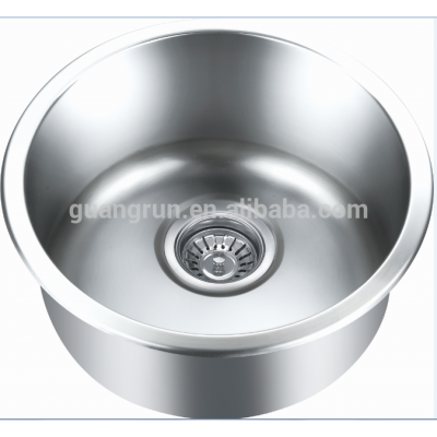 RV,CaravanYacht,Boat,Train Used Stainless Steel Round Hand Wash Basin Kitchen Sink GR-Y509