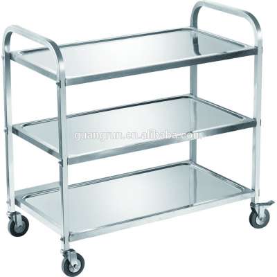 Stainless Steel Free-standing Commerical Mobile Lab Serving Kitchen Dining Cart GR-701