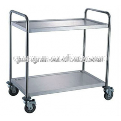 Stainless Steel Free-standing Commerical Mobile Lab Serving Kitchen Dinning Trolley Cart GR-705