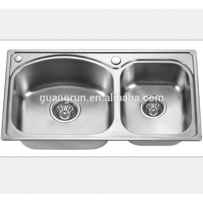 Stainless Steel 304 Double Bowl Kitchen Sink GR- 641