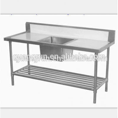 Hot Sale Commercial Stainless Steel 304 Kitchen Sink Work  table GR-307