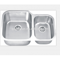 Brushed Stainless Steel Double Bowl Kitchen Sink GR- 630