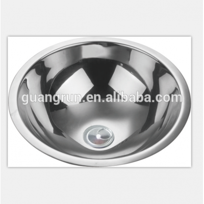 RV,Yacht,Boat,Train and Public Mobile Home Used Stainless Steel Round Hand Wash Basin Kitchen Sink GR-Y560