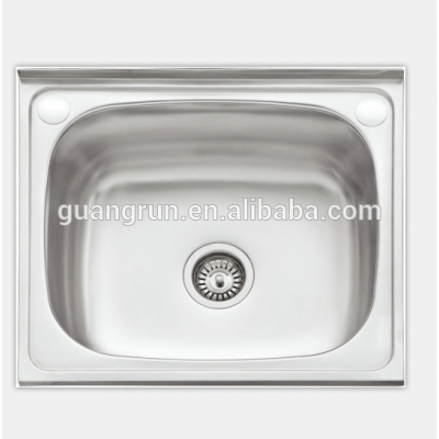 Stainless Steel Single Bowl Above Counter Hand Wash Kitchen Sink GR- 562