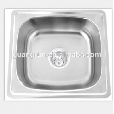 Household Single Bowl Stainless Steel Kitchen Bar Sink GR- 505